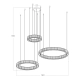 Lampa wisząca kryształowa SPARK AZ5795 144W/3000K AZZARDO
