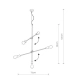 Lampa wisząca STICKS GOLD V 9076 Nowodvorski