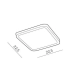 lafabryka.pl Oprawa podtynkowa Slim 22 Square 4000K IP44 (black) AZ4331 AZZARDO