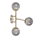 lafabryka.pl Kinkiet TRINITY Wall 3L Brass/Smoke 108253 Markslojd