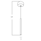 Lampa wisząca VERNO 1 40 AZ6263 8W/4000K AZZARDO