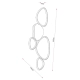 Lampa sufitowa HURON 2023519C5A-BE ZUMA LINE