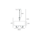 Lampa wisząca Abu Dhabi - P05406WH CosmoLight