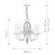 Żyrandol Aegean – 5 źródeł światła – Stary mosiądz AG5-AGED-BRASS Elstead Lighting