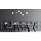 Lampa wisząca czarna białe kulki ALISA LP-005/6P BK/WH LIGHT PRESTIGE