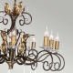 Żyrandol Amarilli – 10 źródeł światła – Brązowy / Złota patyna AML10-BRONZE Elstead Lighting