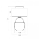 ARIEL BLACK/BLACK lampa stołowa L248112422 4Concepts