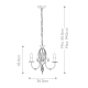 Żyrandol Artisan – 3 źródła światła – Czarny ART3-BLACK Elstead Lighting