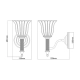 Kinkiet Carroll – 1 żródło światła – Polerowany nikiel BATH-CARROLL1-PN Elstead Lighting
