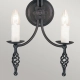 Kinkiet Belfry – 2 źródła światła BY2-BLACK Elstead Lighting