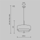 Lampa wisząca Bergamo MOD613PL-05W Maytoni