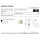 Reflektor Santos track (black) AZ2924 AZZARDO