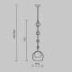 Lampa wisząca Ros MOD227PL-01B Maytoni