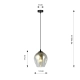 Lampa wisząca  ISTAR 1 BL GRAFIT 680/1 EMIBIG