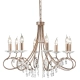 lafabryka.pl Żyrandol Christina – 8 źródeł światła CRT8-SILVER-GOLD Elstead Lighting