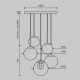 Lampa wisząca Basic form MOD521PL-05G Maytoni