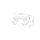 Dravo 2 spot biały 2xGU10 LP-9523/2WS WH Light Prestige
