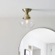 Lampa sufitowa CAMBERLEY brass-transparent 97687 ENDON