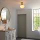 Lampa sufitowa CAMBERLEY brass-opal 97688 ENDON