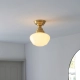 Lampa sufitowa CAMBERLEY brass-opal 97688 ENDON