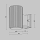 Kinkiet Wall Lamp Rando O419WL-01B Maytoni