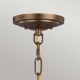 Mała lampa wisząca Cadence – 1 źródło światła -Ciemny antyczny mosiądz/ Matowa czerń FE-CADENCE-1P-MB Elstead Lighting