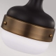 Mała lampa wisząca Cadence – 1 źródło światła -Ciemny antyczny mosiądz/ Matowa czerń FE-CADENCE-1P-MB Elstead Lighting