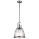 lafabryka.pl Duża lampa wisząca Hobson – 1 źródło światła – Satynowy nikiel FE-HOBSON-P-L-SN Elstead Lighting