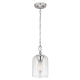 lafabryka.pl Mała lampa wisząca Hounslow – 1 źródło światła – Polerowany nikiel FE-HOUNSLOW-P-PN Elstead Lighting