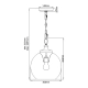 Lampa wisząca Tabby - 1 źródło światła FE-TABBY-P-M Elstead Lighting