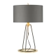 lafabryka.pl Lampa stołowa Ferrara – Ciemnoszara/ Polerowane złoto FERRARA-TL-GPG Elstead Lighting