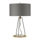 Lampa stołowa Ferrara – Ciemnoszara/ Polerowane złoto FERRARA-TL-GPG Elstead Lighting