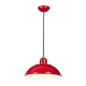 lafabryka.pl Lampa wisząca Franklin – 1 źródło światła – Czerwona FRANKLIN-P-RED Elstead Lighting
