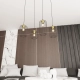 Lampa wisząca VANDER 4 BL GOLD 1364/4 EMIBIG Lighting