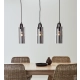 lafabryka.pl Lampa wisząca GLORY Pendant 3L Black/ Smoke 108219 Markslojd