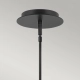 Mała lampa wisząca LED Dax – Czarna HK-DAX-MP-BK Elstead Lighting