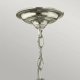 Mała lampa wisząca Gentry – 3 źródła światła – Polerowany nikiel HK-GENTRY-P-S-PN Elstead Lighting