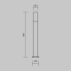 Lampa stojąca Landscape Lighting Willis O418FL-01GR1 Maytoni