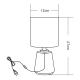 LAMPA STOŁOWA CZARNA/BLACK HS8605-BL ZUMA LINE