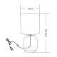 LAMPA STOŁOWA CZARNA/BLACK HS8723-BL ZUMA LINE