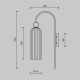 Kinkiet Wall Lamp Antic MOD302WL-01CG Maytoni