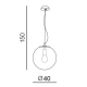 lafabryka.pl Lampa wisząca IRIS 40 AZ3107 chrome AZZARDO