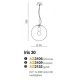lafabryka.pl Lampa wisząca IRIS 30 AZ3106 chrome AZZARDO