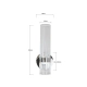 Kinkiet Ambiente chrom LED CCT LP-1510/1W CH Light Prestige