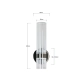 Kinkiet Ambiente grafitowy LED CCT LP-1510/1W GR Light Prestige
