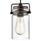 Mała lampa wisząca Brinley – 1 źródło światła – Stary brąz KL-BRINLEY-MP-OZ Elstead Lighting