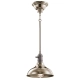 lafabryka.pl Mała lampa wisząca Cobson – 1 źródło światła – Polerowany nikiel KL-COBSON-MP-PN Elstead Lighting