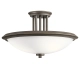 Półplafon Dreyfus – 3 źródła światła – Stary brąz  KL-DREYFUS-SFOZ Elstead Lighting
