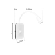 lafabryka.pl Kinkiet BASE 8W+2W WHITE ML6351 Milagro