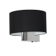 lafabryka.pl kinkiet CASINO BLACK/CHROME 1xE27 ML6377 Milagro
